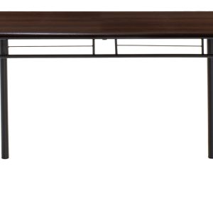 072 000002 4 4 Dining set Roza pakoworld 5pcs color dark walnut - legs black matte 120x70x75cmIndoor furniture > Dinning sets