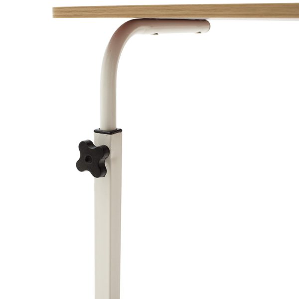 072 000024 4 8 Metalic lifting computer table Piper pakoworld MDF in light oak color 60x40x69-90cmOffice furniture > Working desk