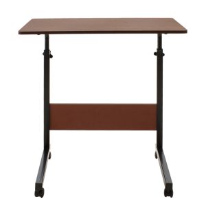 072 000025 3 10 Metalic lifting computer table Piper pakoworld MDF in walnut color 60x40x69-90cmOffice furniture > Working desk