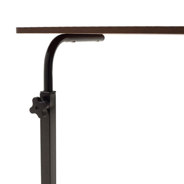 072 000025 4 10 Metalic lifting computer table Piper pakoworld MDF in walnut color 60x40x69-90cmOffice furniture > Working desk