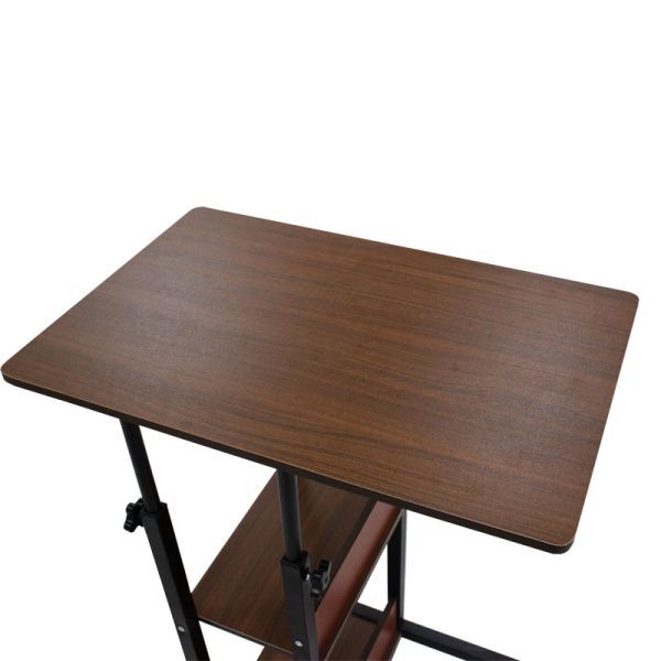 072 000050 3 9 Side table on wheels Babs pakoworld in walnut-black color 60x40x71-92cmIndoor furniture > Tables auxiliary