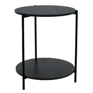 072 000063 12 Coffee table Rhythm MDF color black marble-black D48x60cmIndoor furniture > Tables auxiliary