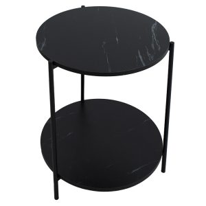 072 000063 2 11 Coffee table Rhythm MDF color black marble-black D48x60cmIndoor furniture > Tables auxiliary