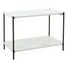 072 000065 5 Console Lifo pakoworld MDF dark grey cement-black 120x40x75εκSPRING OFFERS