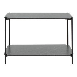 072 000066 2 2 Side table Mara MDF dark grey marble-black 80x40x55cmIndoor furniture > Tables auxiliary