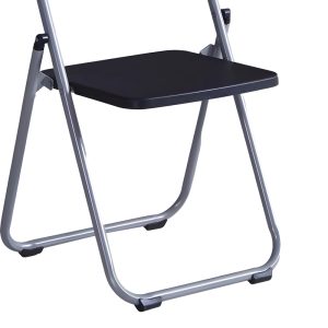 072 000085 2 5 Foldable chair Daxton pakoworld PP black-silver 49x46.5x73.5cmIndoor furniture > Chairs
