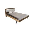 072 000092 10 Double bed Wardie pakoworld velvet dark grey with storage 160x200cmIndoor furniture > Beds