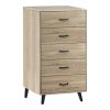 072 000119 2 Wall Shelf Shellie pakoworld in oak color 120x28x65cmIndoor furniture > Wall shelves