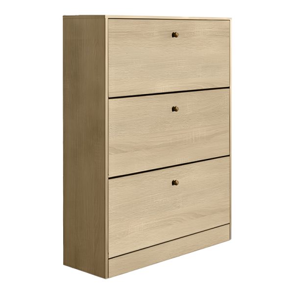 072 000130 6 Warat 3 shoe Cabinet pakoworld in natural color 80x24x112cmIndoor furniture > Shoe storage cabinet & cupboards