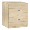072 000132 11 Royal pakoworld four-leaf wardrobe with drawers in sonoma shade 200x58x230cmIndoor furniture > Wardrobes