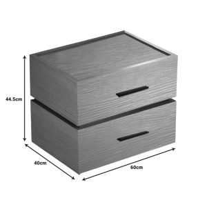 072 000140 2 Sonlen pakoworld bedside table mdf in oak color 60x40x44.5cmIndoor furniture > Bedside tables
