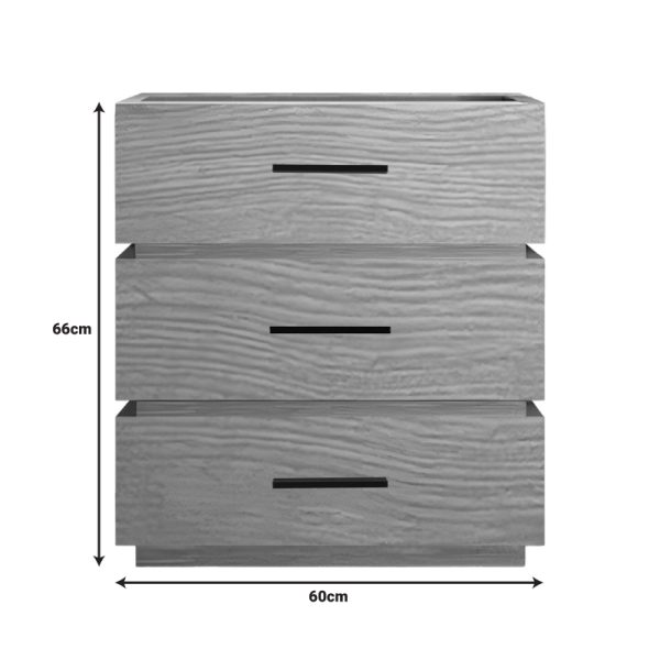 072 000141 2 Sonlen pakoworld mdf bedside table in oak color 60x40x66cmIndoor furniture > Bedside tables