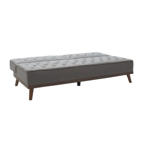 074 000006 2 5 Sofa bed Marco pakoworld in grey fabric 180x80x80cmIndoor furniture > Sofas-bed