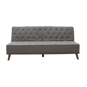 074 000006 3 5 Sofa bed Marco pakoworld in grey fabric 180x80x80cmIndoor furniture > Sofas-bed