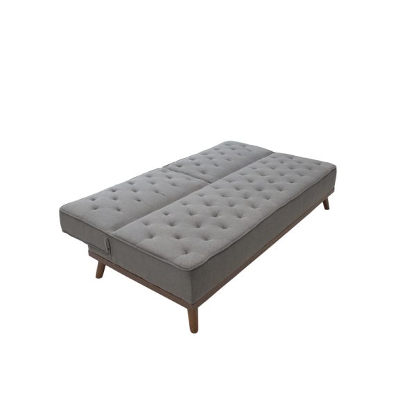 074 000006 4 5 Sofa bed Marco pakoworld in grey fabric 180x80x80cmIndoor furniture > Sofas-bed