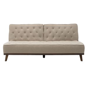 074 000007 4 3 Sofa bed Marco pakoworld in beige fabric 180x80x80cmIndoor furniture > Sofas-bed