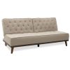 074 000007 6 2 seater sofa bed PWF-0018 with fabric in black color 155x73x85cmIndoor furniture > Sofas & Armchairs - Pre Order