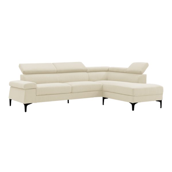 074 000031 2 3 Left corner sofa Gracious pakoworld beige fabric 257x178x86cmSPRING OFFERS