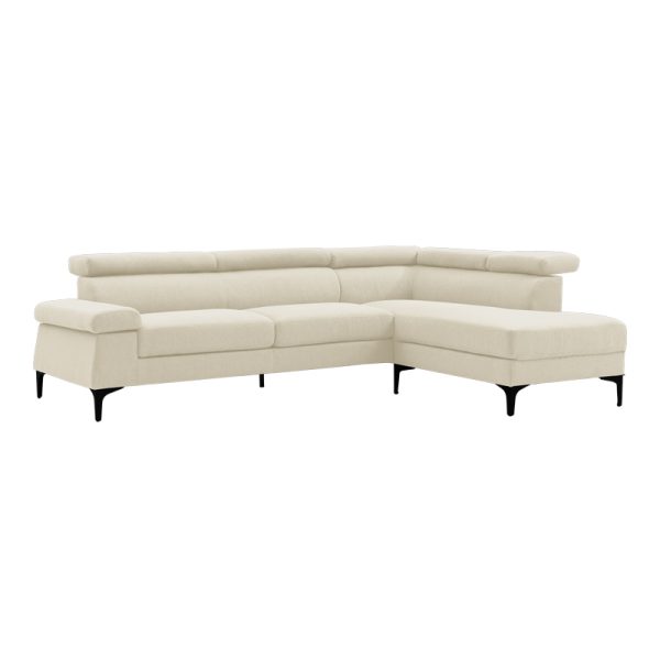 074 000031 5 Left corner sofa Gracious pakoworld beige fabric 257x178x86cmSPRING OFFERS