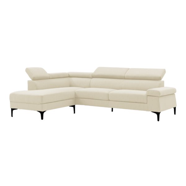 074 000032 2 2 Right corner sofa Gracious pakoworld beige fabric 257x178x86cmSPRING OFFERS