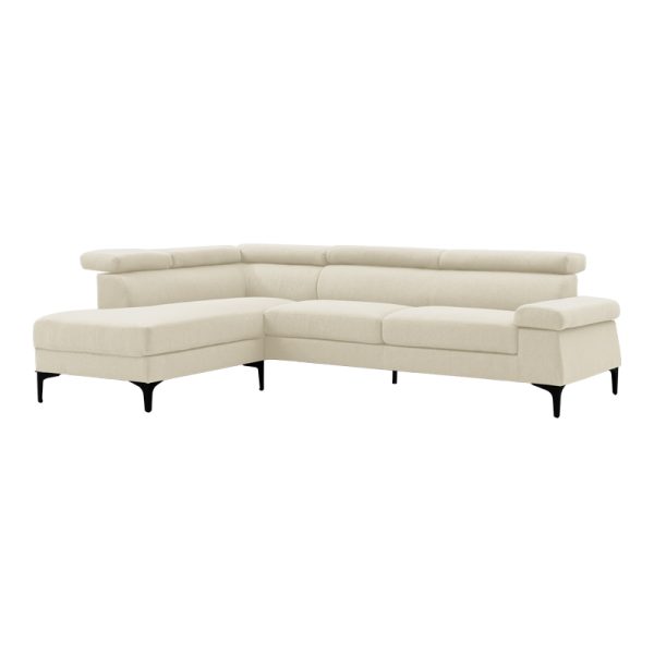 074 000032 4 Right corner sofa Gracious pakoworld beige fabric 257x178x86cmSPRING OFFERS