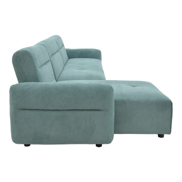 074 000036 4 2 Corner sofa Inspired pakoworld reversible mint fabric 293x142x80cmIndoor furniture > Cornered sofas