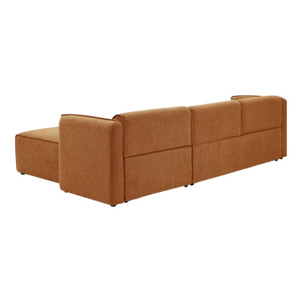 074 000052 3 3 Reversible corner sofa Soofa pakoworld orange fabric 270x163x74cmIndoor furniture > Cornered sofas