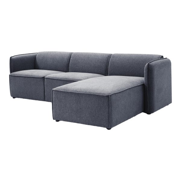 074 000053 4 2 Reversible corner sofa Soofa pakoworld grey fabric 270x163x74cmIndoor furniture > Cornered sofas