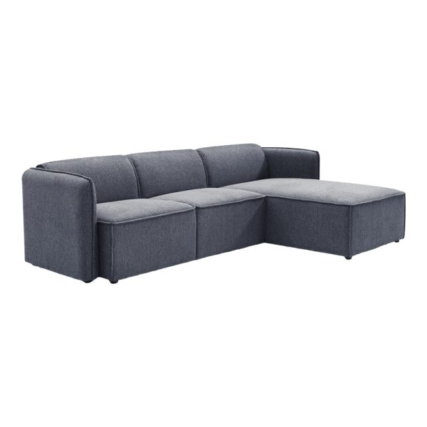 074 000053 5 Reversible corner sofa Soofa pakoworld grey fabric 270x163x74cmIndoor furniture > Cornered sofas