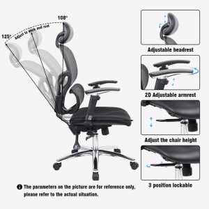 076 000008 4 3 Manager office chair Freedom pakoworld SUPREME QUALITY mesh-pu in black colourSPRING OFFERS