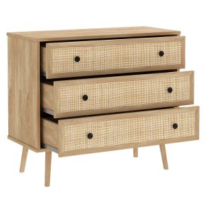 086 000003 2 14 Chest of 3 drawers Oslo pakoworld sonoma 90x39x79cmIndoor furniture > Drawers-consoles