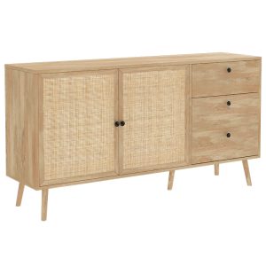 086 000004 10 Buffet Oslo pakoworld sonoma 150x39x79cmIndoor furniture > Buffets