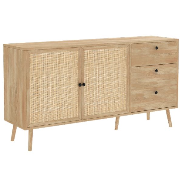 086 000004 10 Buffet Oslo pakoworld sonoma 150x39x79cmIndoor furniture > Buffets