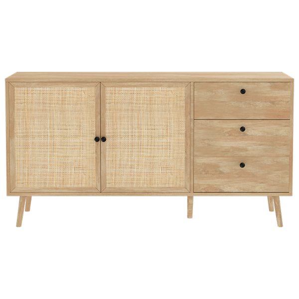 086 000004 2 7 Buffet Oslo pakoworld sonoma 150x39x79cmIndoor furniture > Buffets