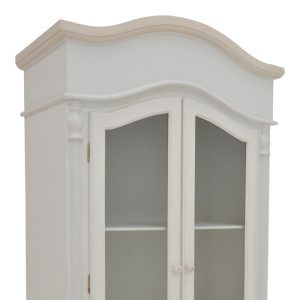 087 000007 2 5 Showcase Pazlen Inart antique white color mdf 74.5x39x190cmIndoor furniture > Showcases