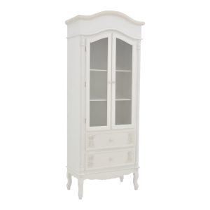087 000007 8 Showcase Pazlen Inart antique white color mdf 74.5x39x190cmIndoor furniture > Showcases