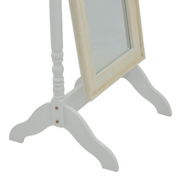 087 000012 3 2 Malone Inart mirror antique white color mdf 55x50x160cmDecoration > Mirrors