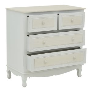 087 000013 2 2 Chest of drawers Joliene Inart natural-antique white color mdf80x40x80cmIndoor furniture > Drawers-consoles