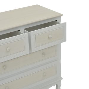 087 000013 4 2 Chest of drawers Joliene Inart natural-antique white color mdf80x40x80cmIndoor furniture > Drawers-consoles
