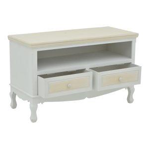 087 000014 2 2 TV cabinet Joliene Inart natural-antique white color mdf 100x42x61cmIndoor furniture > TV stands