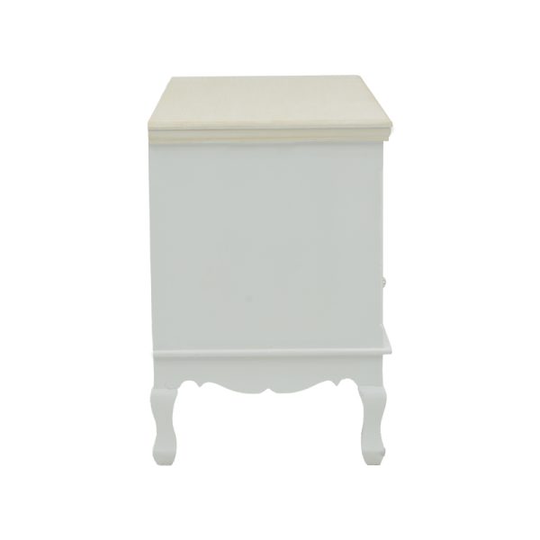 087 000014 3 2 TV cabinet Joliene Inart natural-antique white color mdf 100x42x61cmIndoor furniture > TV stands