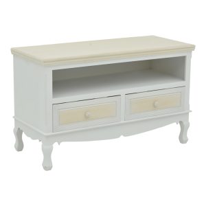 087 000014 5 TV cabinet Joliene Inart natural-antique white color mdf 100x42x61cmIndoor furniture > TV stands