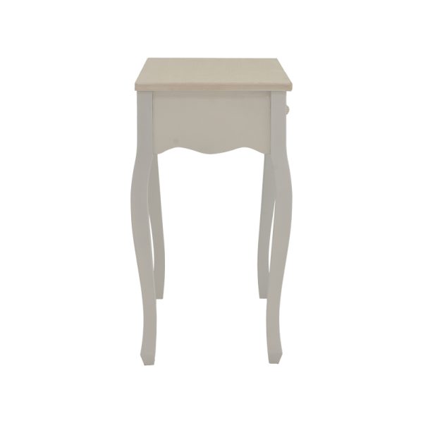 087 000015 3 5 Console Joliene Inart natural-antique white color mdf 80x40x75cmIndoor furniture > Entrance furniture