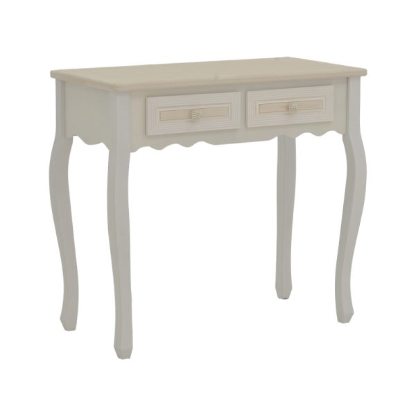 087 000015 8 Console Joliene Inart natural-antique white color mdf 80x40x75cmIndoor furniture > Entrance furniture