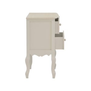 087 000017 3 5 Bedside table Joliene Inart natural-antique white color mdf 40x34.5x64.5cmIndoor furniture > Bedside tables