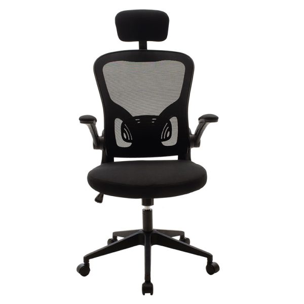 090 000010 3 6 Manager office chair Ergoline pakoworld with fabric mesh in black colourOffice furniture > Labor office chairs