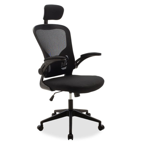 090 000010 9 Manager office chair Ergoline pakoworld with fabric mesh in black colourOffice furniture > Labor office chairs
