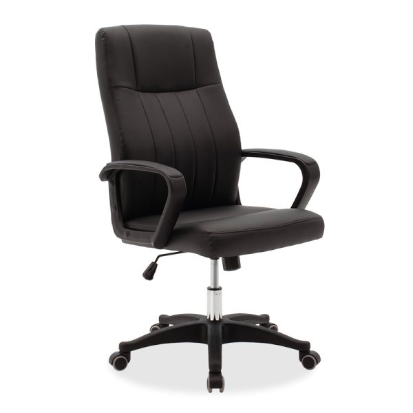 090 000012 6 Manager office chair Roby pakoworld with PU in black colourOffice furniture > Manager office chairs