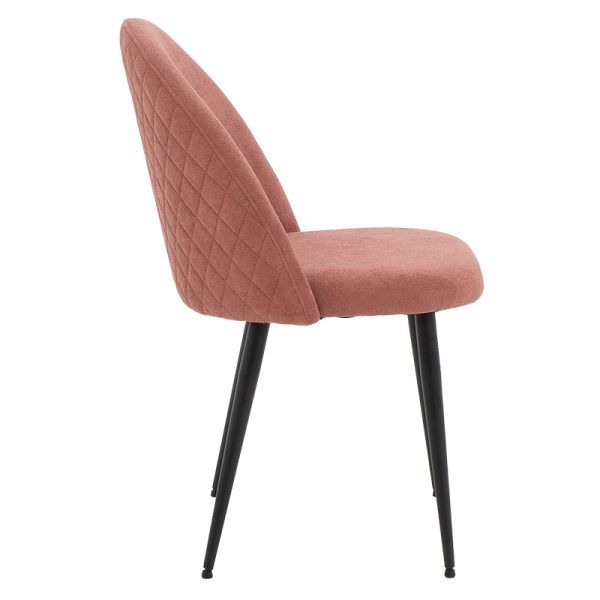 093 000018 2 3 Graceful pakoworld chair bouclé fabric rotten apple-leg blackSPRING OFFERS