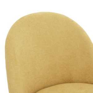 093 000020 4 6 Chair Graceful pakoworld velvet yellow-black metal legsIndoor furniture > Chairs